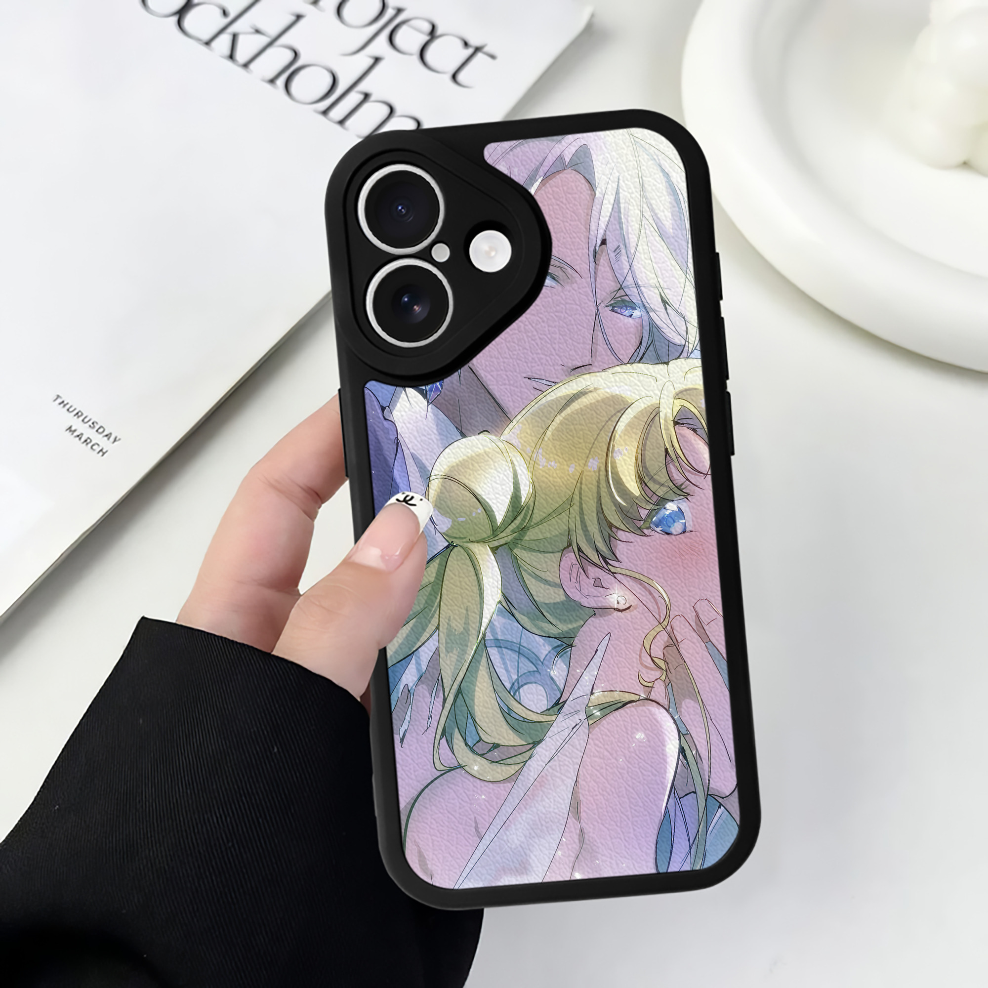 （画像用） 美少女戦士セーラームーン Sailor Moon 【iPhone 16シリーズ対応】シリコンスマホケース（レザー調） 材質：シリコン